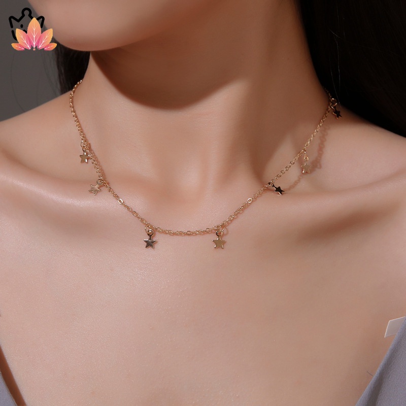 Vòng cổ Mặt Ngôi Sao 5 Cánh Thời Trang Hàn Quốc JP6 JP5