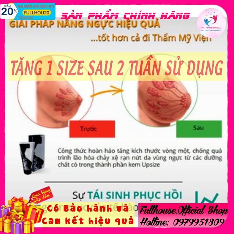 (HOT) Kem Nở Ngực Upsize Nga, Tăng Size Vòng 1 Đầy Đặn, Căng Tròn - Mỹ Phẩm Chiết Xuất Tự Nhiên - An Toàn - Kèm Quà | BigBuy360 - bigbuy360.vn