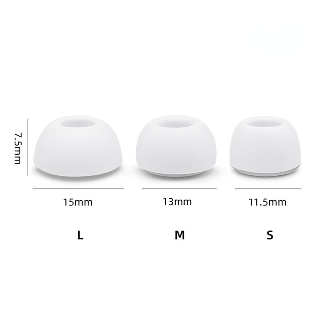 Cặp Nút Đệm Tai Nghe Bằng Silicone Mềm Chống Trượt Chống Bụi Thoải Mái Cho Airpods Pro