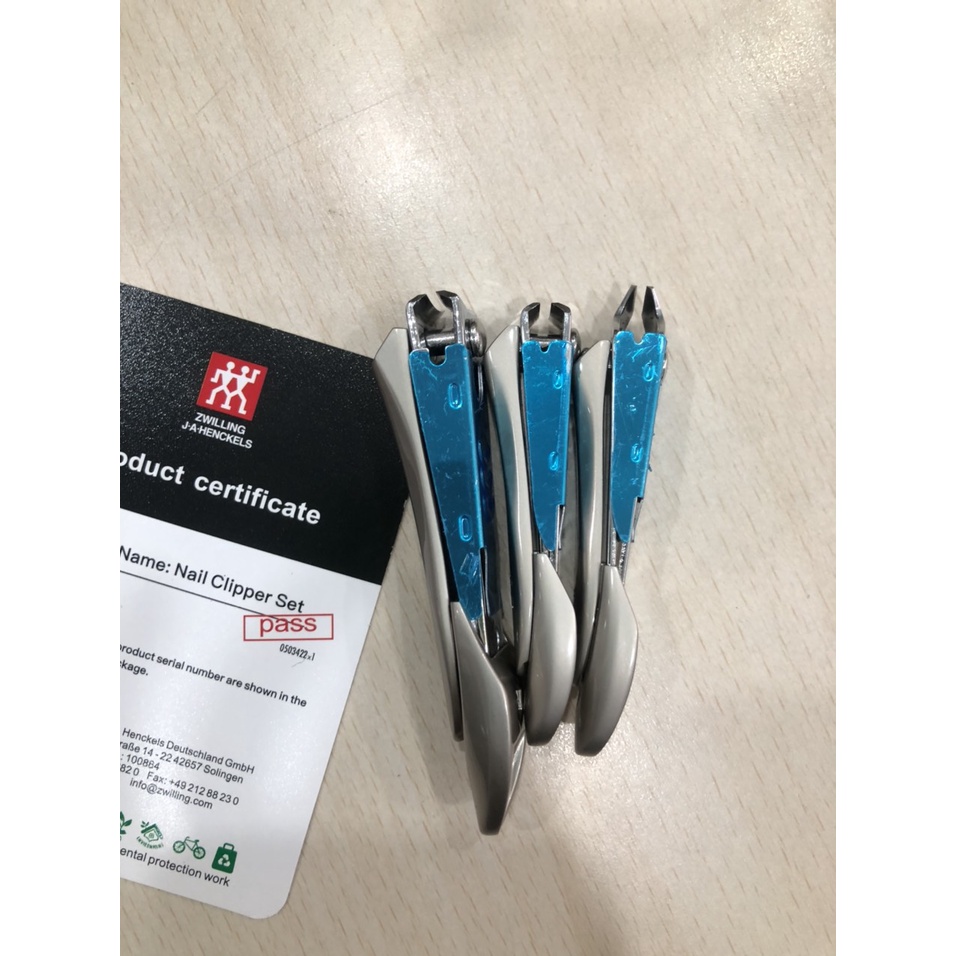 Bộ 3 bấm móng tay, móng chân và bấm da cao cấp Fullbox Zwilling Nhập Khẩu Chính Hãng Đức- Một Mí Store