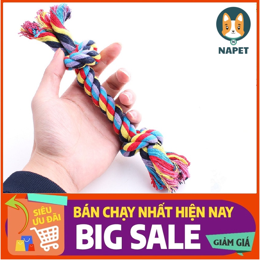 Đồ chơi dây thừng cho chó giúp răng nướu và móng vuốt của chó mèo trở nên sạch sẽ và khỏe mạnh hơn