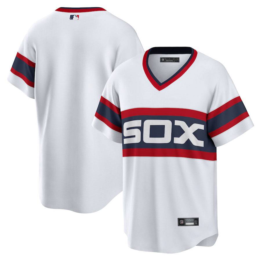 MLB O-o Áo Thun Bóng Chày Thể Thao Màu Trắng Sox Chicago Thomas Fisk Phiên Bản Unisex
