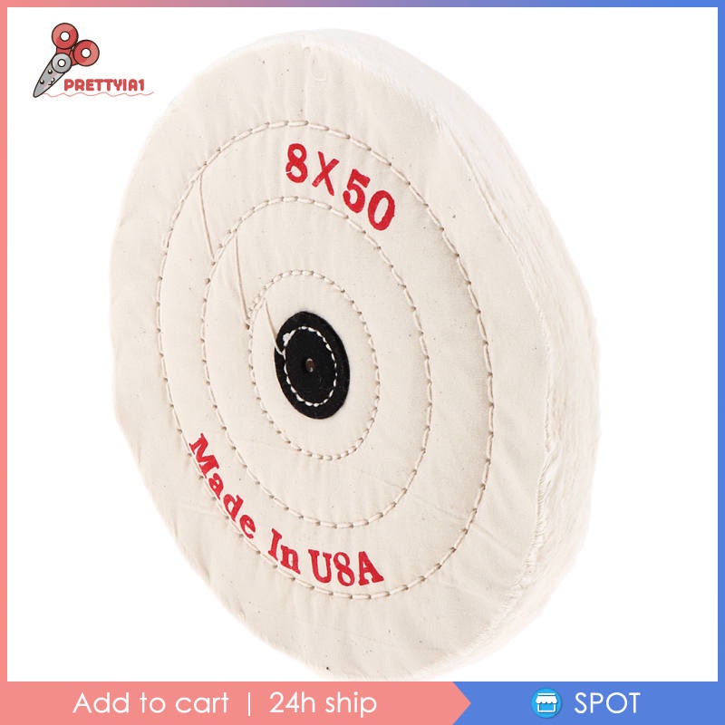 1 Bánh Xe Đánh Bóng Bằng Cotton Muslin 8 inch Cho Ghế Dài