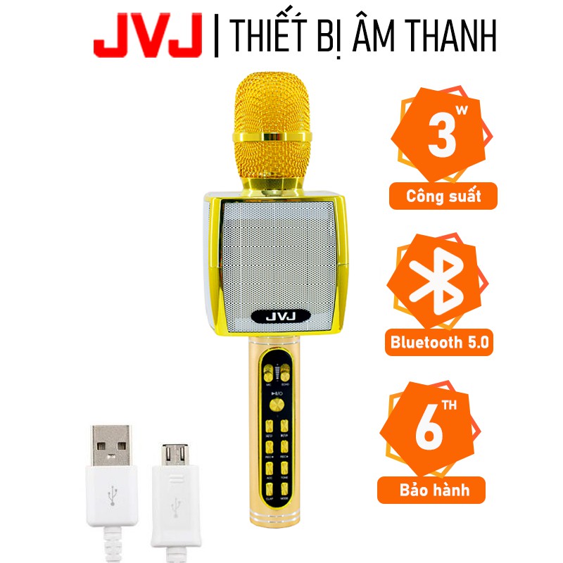 Micro không dây Karaoke JVJ YS-91 Bluetooth - Hỗ trợ ghi âm