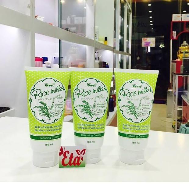 Sữa rửa mặt gạo Civic Rice Milk 180ml Nhập khẩu Thái Lan