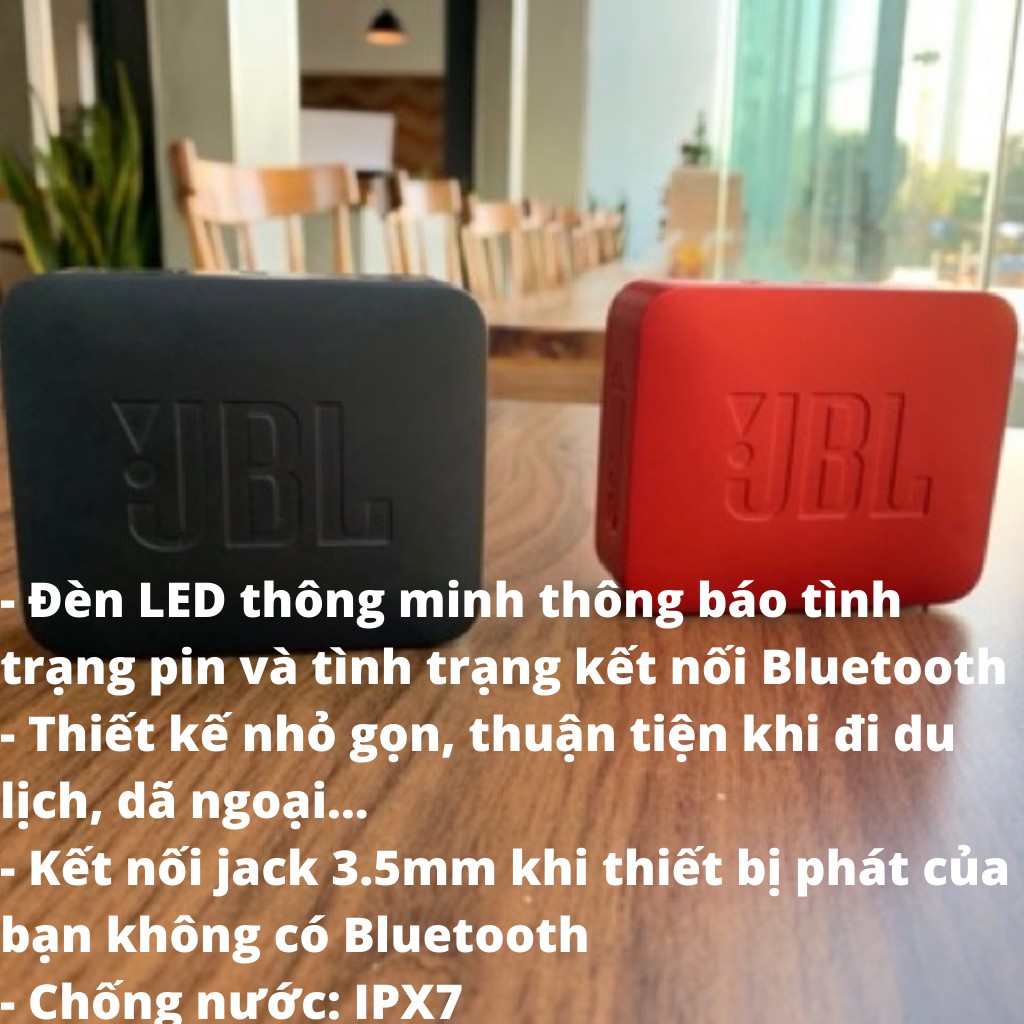 Loa Bluetooth mini JBL Go 2 giá rẻ - 3.1W, FULLBOX NEW 100%, Chống nước tiêu chuẩn IPX7 - duystore