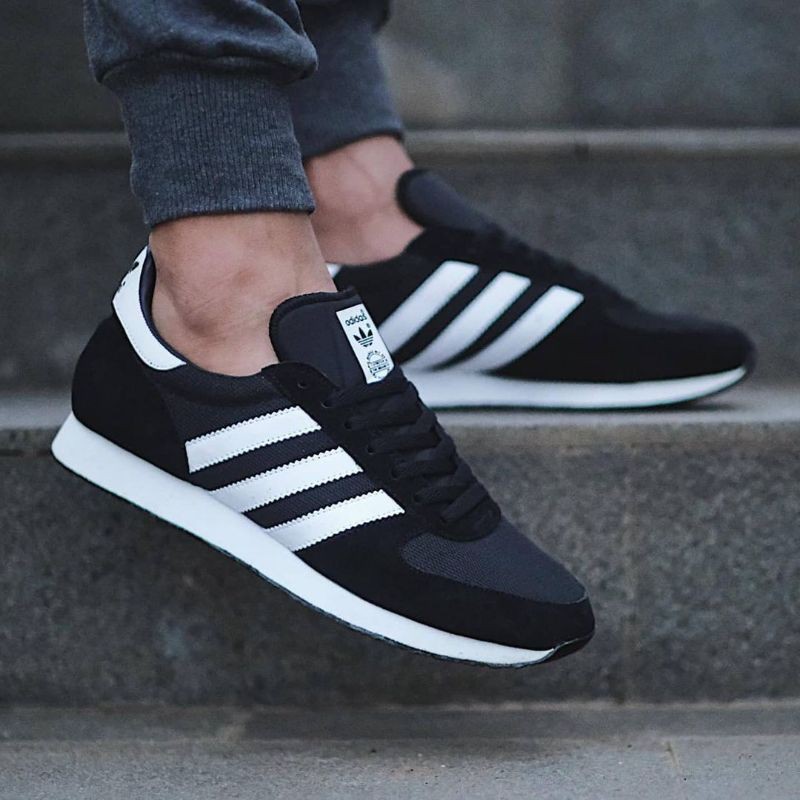 Giày thể thao Adidas zx racer màu trắng đen cá tính cho nam