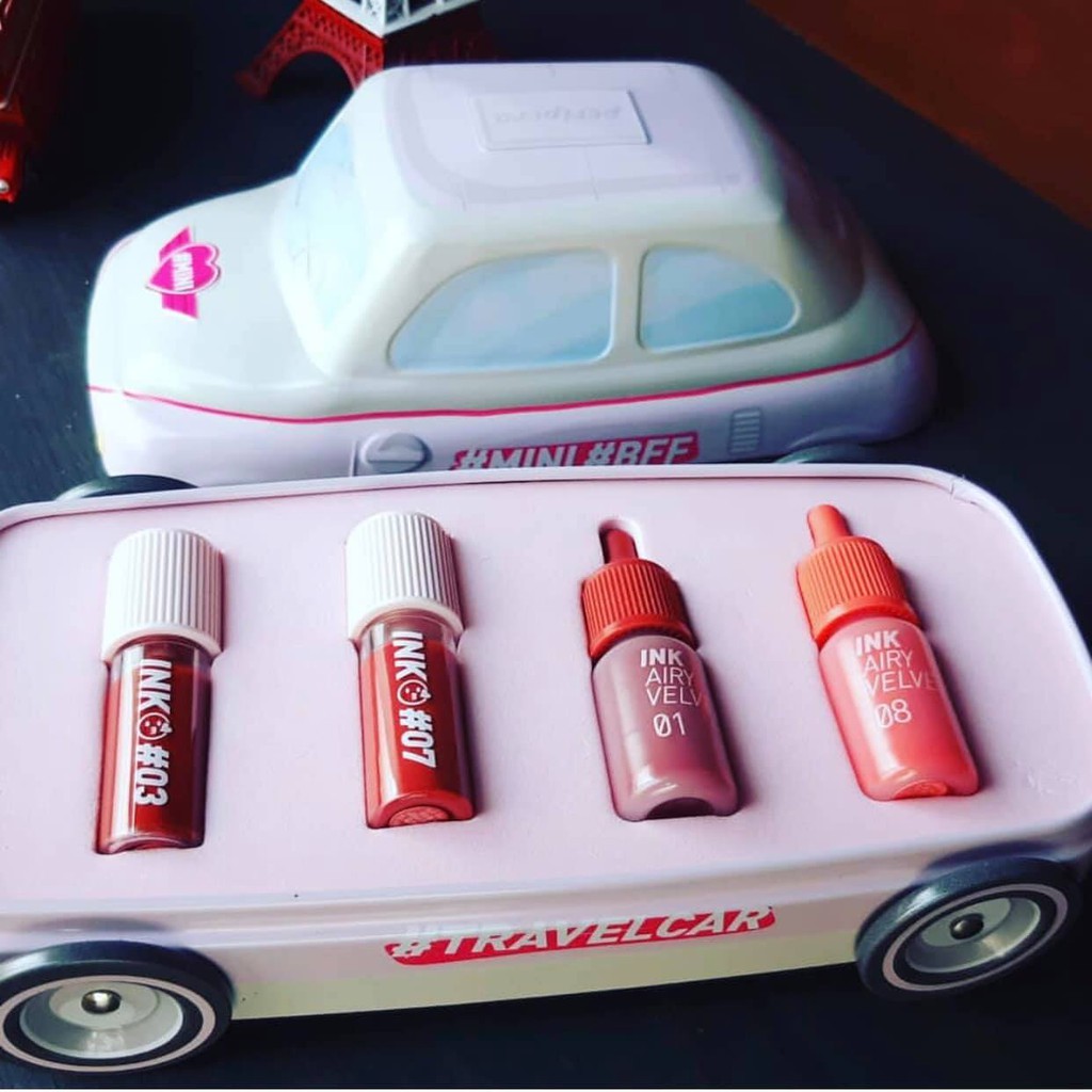 [NEW- CÓ SẴN ] Son Peripera / Xe son mini - PERIPERA MINI TRAVEL CAR KIT | BigBuy360 - bigbuy360.vn