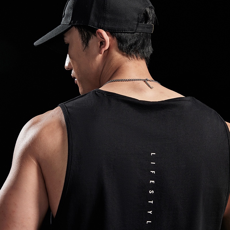 Áo Ba Lỗ Thể Thao Chất Liệu Cotton Thời Trang Mùa Hè Giản Dị Dành Cho Nam