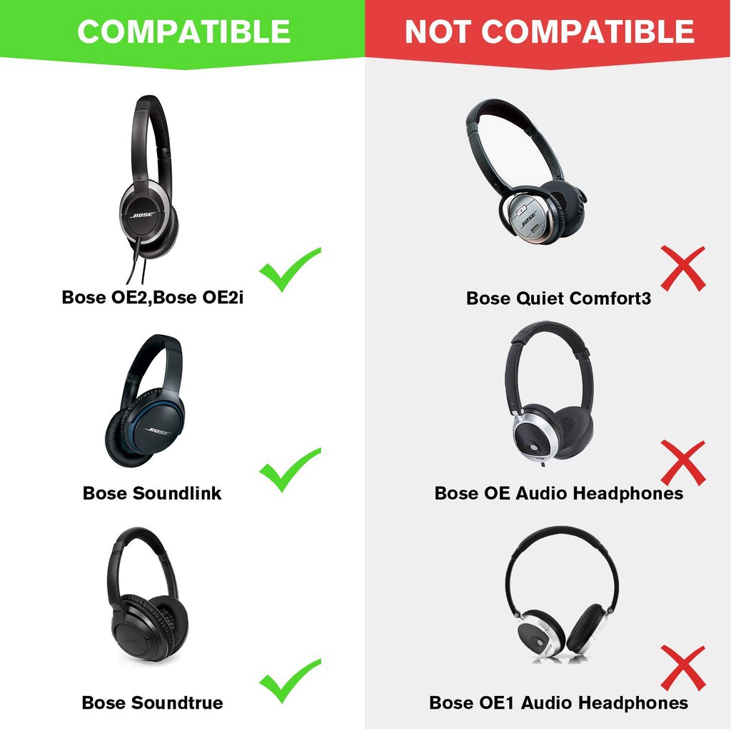 Đệm Tai Nghe Thay Thế Cho Bose On-Ear 2 (OE2 &amp; OE2i) Bose Soundtree &amp; SoundLink