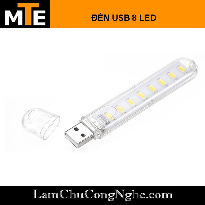 Đèn Led Cổng USB - 8 Bóng Siêu Sáng