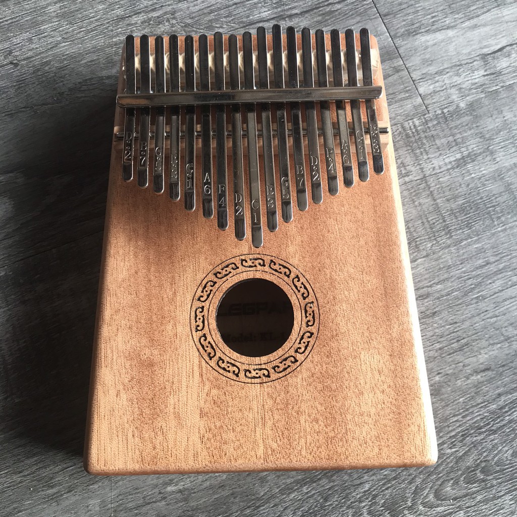 Đàn kalimba 17 phím tặng 3 sticker và phụ kiện, bảo hành 6 tháng