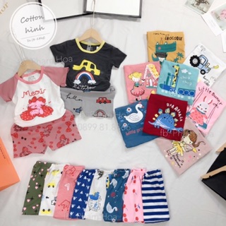 Bộ cotton xuất cho bé (Combo 5b)