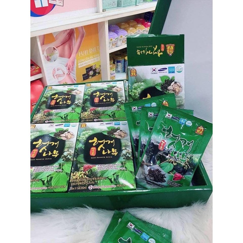 Nước Bổ Gan Giải Độc Korean Hovenia Dulcis Gold Hàn Quốc 30 gói