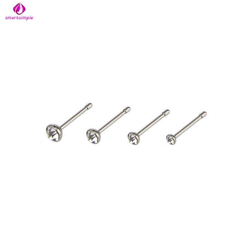 Bộ 22 Khuyên Mũi Hình Chữ C Bằng Thép Không Gỉ 7 Kích Cỡ Khác Nhau