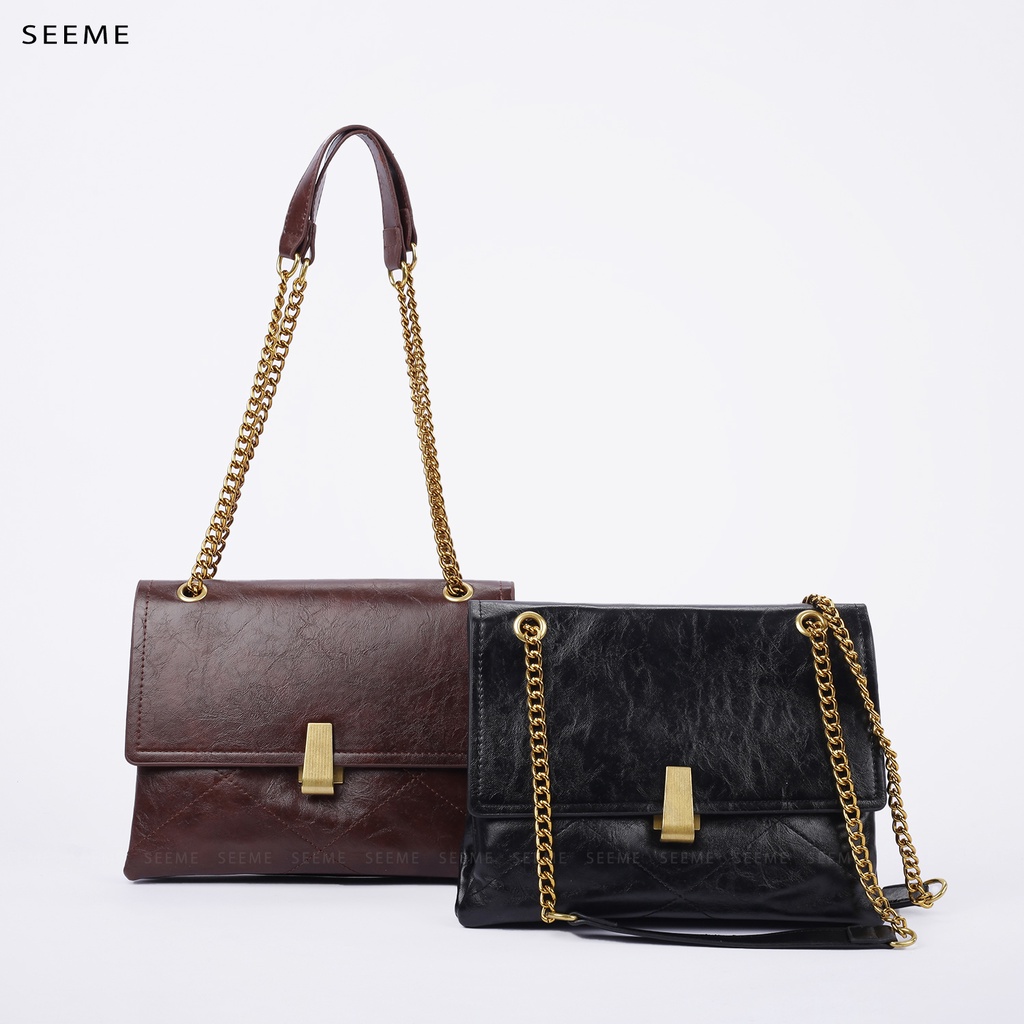 Túi xách nữ kẹp nách dây xích cá tính SEEME Germy Bag