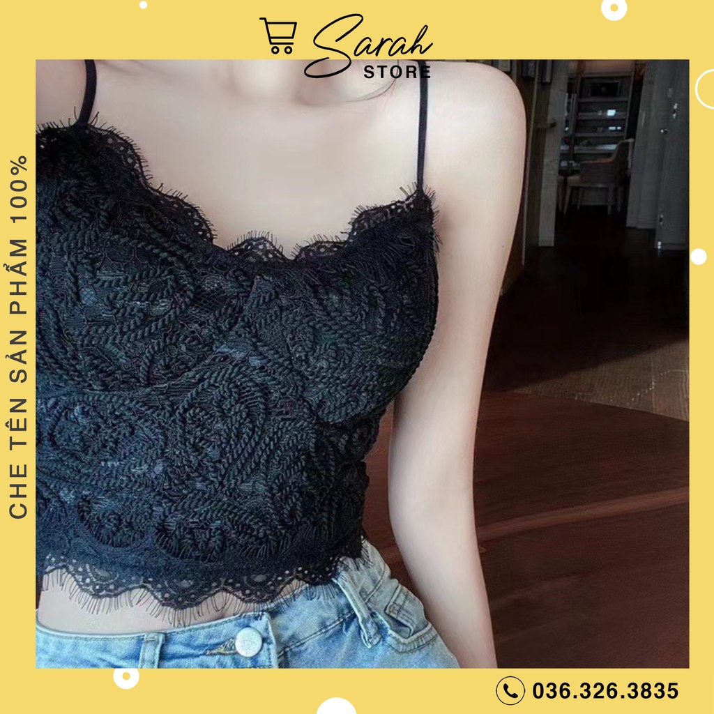 Áo Bra Viền Ren Crotop Siêu Hot Chun Lưng 997