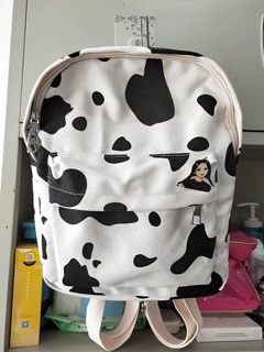 🍀ORDER TAOBAO🍀 Balo basic ulzzang bò sữa / Balo bò sữa