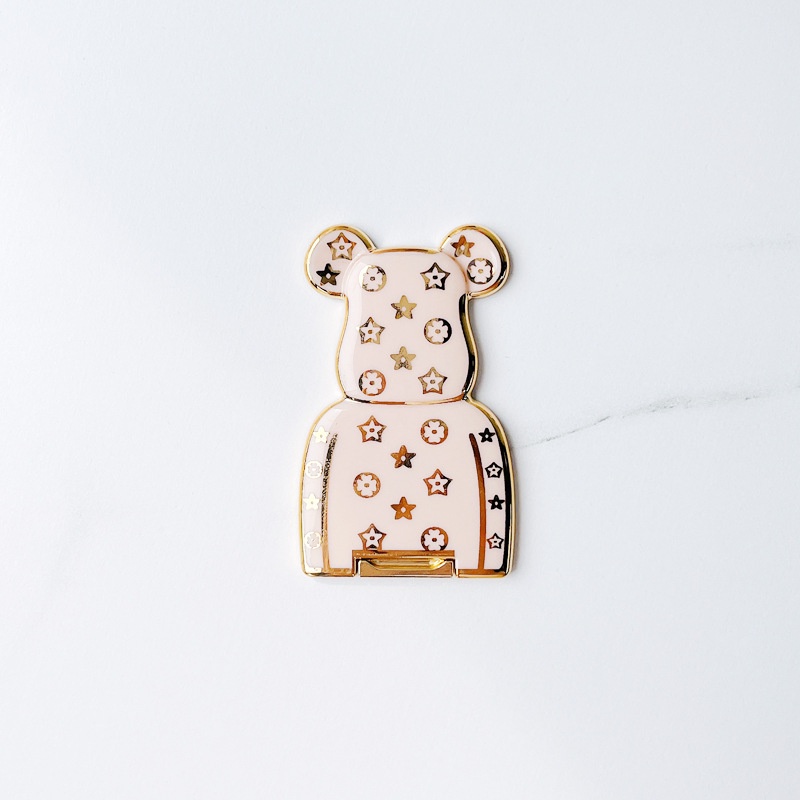 Giá Đỡ Điện Thoại Lười Biếng Hình Gấu Violent Mạ Điện Có Thể Thu Gọn Thông Dụng