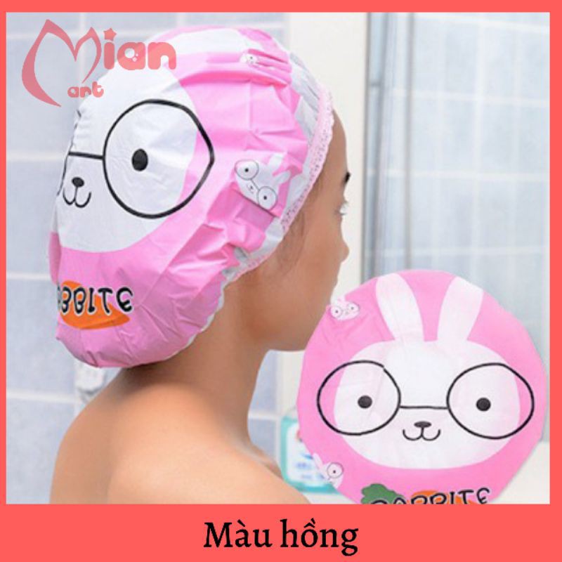 Mũ chùm tóc - mũ ủ tóc nilon dày chống nước - Mian mart
