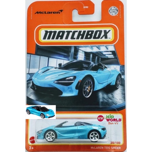 Xe mô hình Matchbox McLaren 720S Spider GVX19.