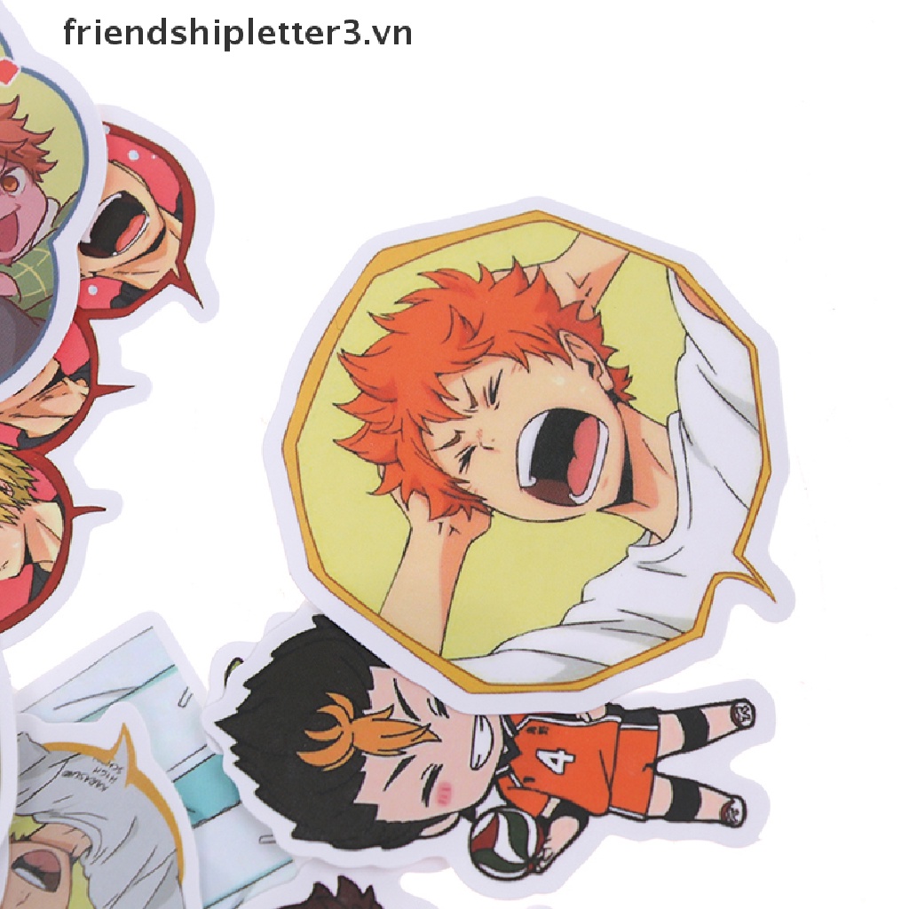 Bộ 50 Miếng Dán anime Haikyuu Chống Thấm Nước Trang Trí Ván Trượt laptop