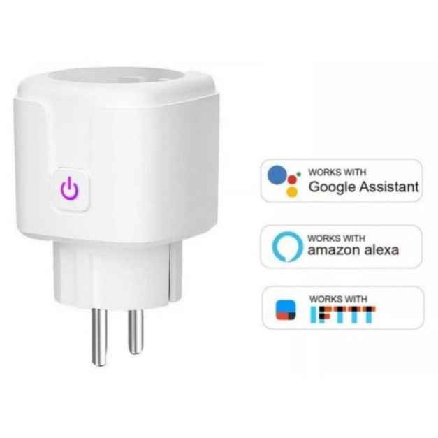 Ổ cắm wifi. Điều khiển từ xa bằng ứng dụng Tuya, Google Home, Amazon Alexa