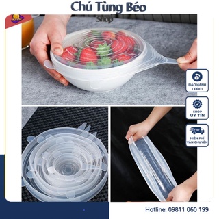 Bộ Nắp Đậy Thức Ăn Silicon Chịu Nhiệt Tốt, Bộ Màng Bọc Thực Phẩm Silicon