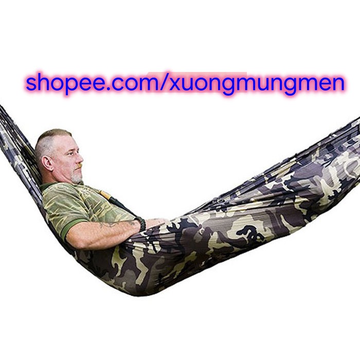 Võng Rằn Ri Dày Màu Lính