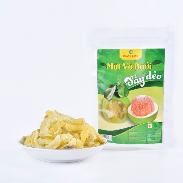 Vỏ bưởi sấy dẻo Thành Long ít đường, dinh dưỡng đảm bảo VSATTP gói/bịch 200g và 500g - Việt Nam