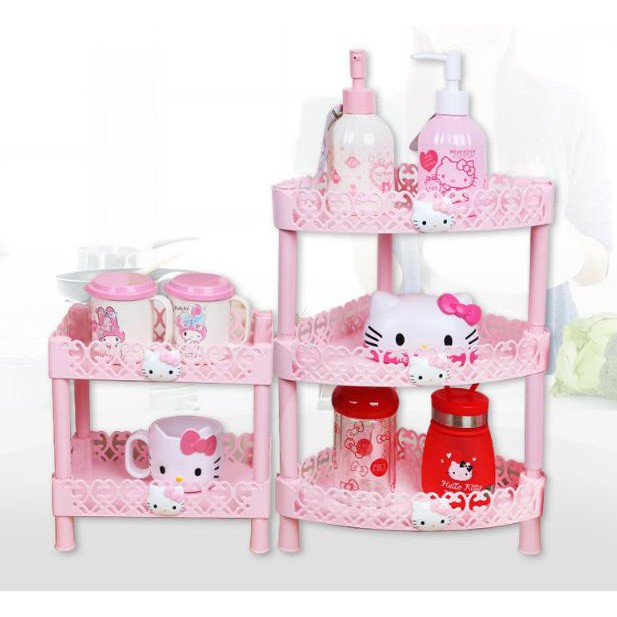 Kệ để đồ góc nhà tắm 3 tầng Hello Kitty ☘☘