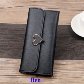 Ví Nữ Cầm Tay ❤️FREESHIP❤️ Giảm 20k khi Nhập Mã [VTN 20k ] Ví Dài Cầm Tay Khóa Trái Tim Xinh Sắn