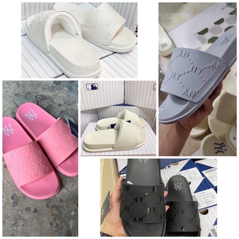 |Full box|Dép ML.B Chunky mound dia monogram Màu Đen