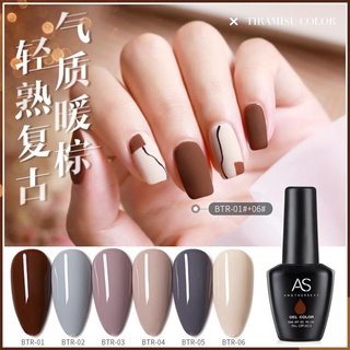 Sơn Gel AS vỏ đen Mã BTR ( Cam Kết Chính Hãng - làm khô sơn gel bằng máy hơ uvled )