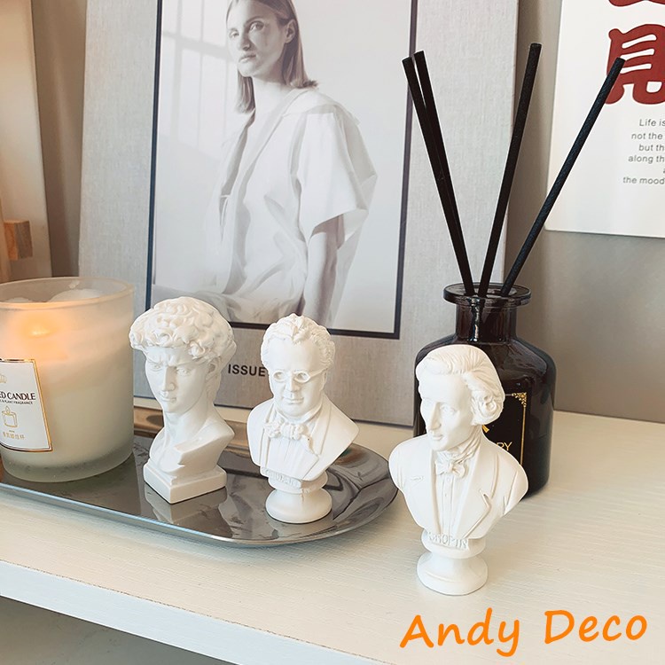 Tượng mini Beethoven dùng trang trí phòng làm việc chất lượng cao