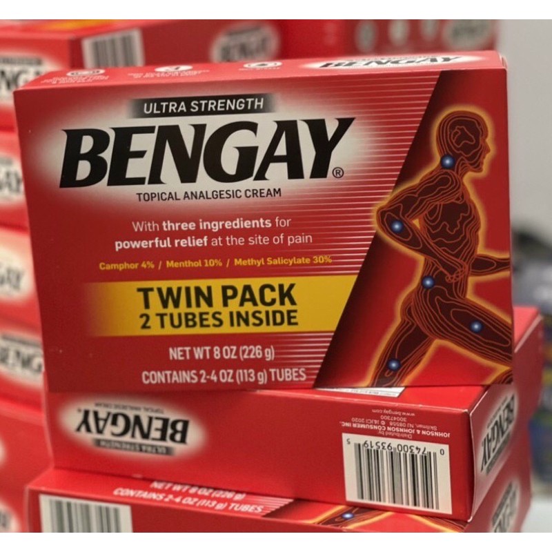 Kem Xoa Bóp Giảm Đau Bengey Ultra Strength 113g Của Mỹ [Mẫ Mới] hộp gồm 2 tuýt)Das 2022