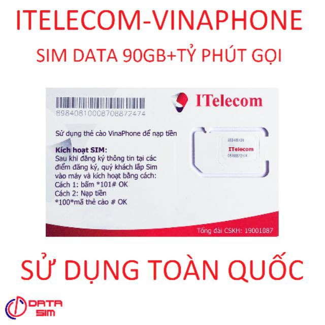 SIM MỚI ITELECOM SIÊU RẺ- SIM 4G ITELECOM