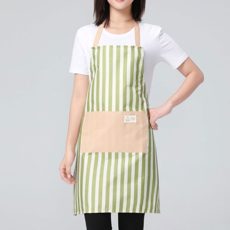 Tạp dề chống thấm nước họa tiết kẻ sọc thời trang cho nam nữ