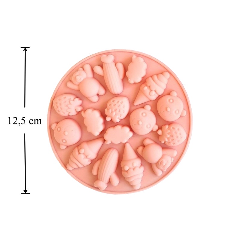 Khuôn kẹo chip tròn silicon