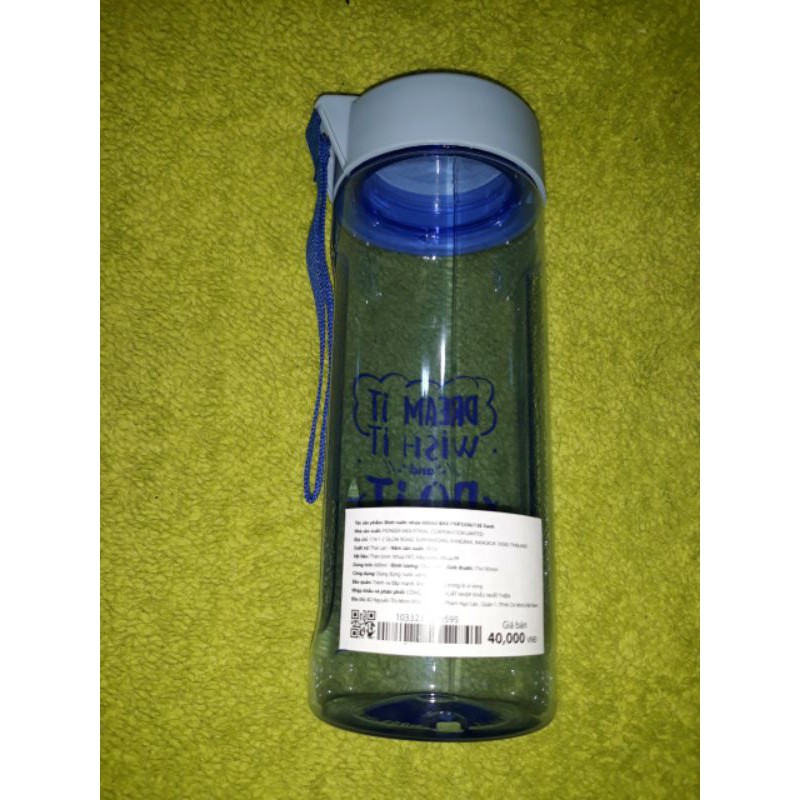 Bình nhựa cao cấp đựng nước 600ml