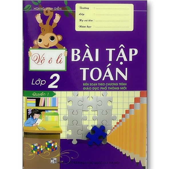 Sách Vở Ô Li Bài Tập Toán Lớp 2 Quyển 1