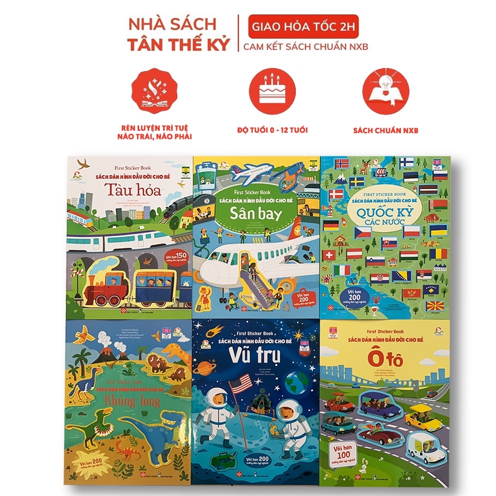 Sách - First sticker book - Sách dán hình đầu đời cho bé nhiều chủ đề