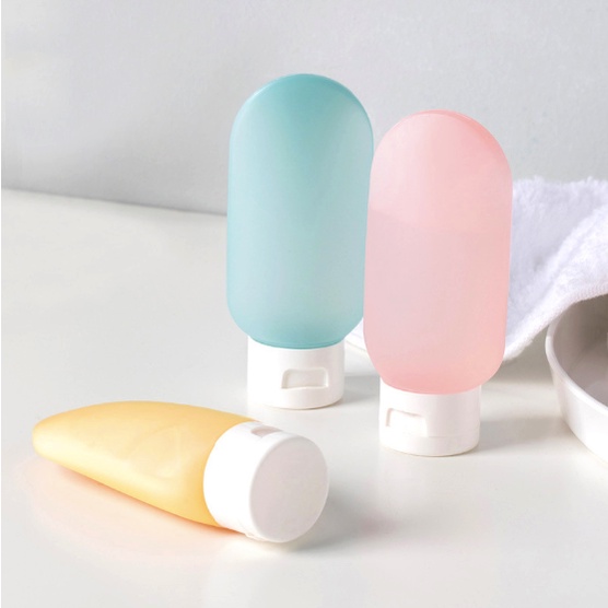 Chai Chiết Dầu Gội/ Mỹ Phẩm Dạng Gel Nhiều Màu 60ml Du Lịch H214