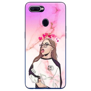 Ốp lưng oppo f9 - girl pink