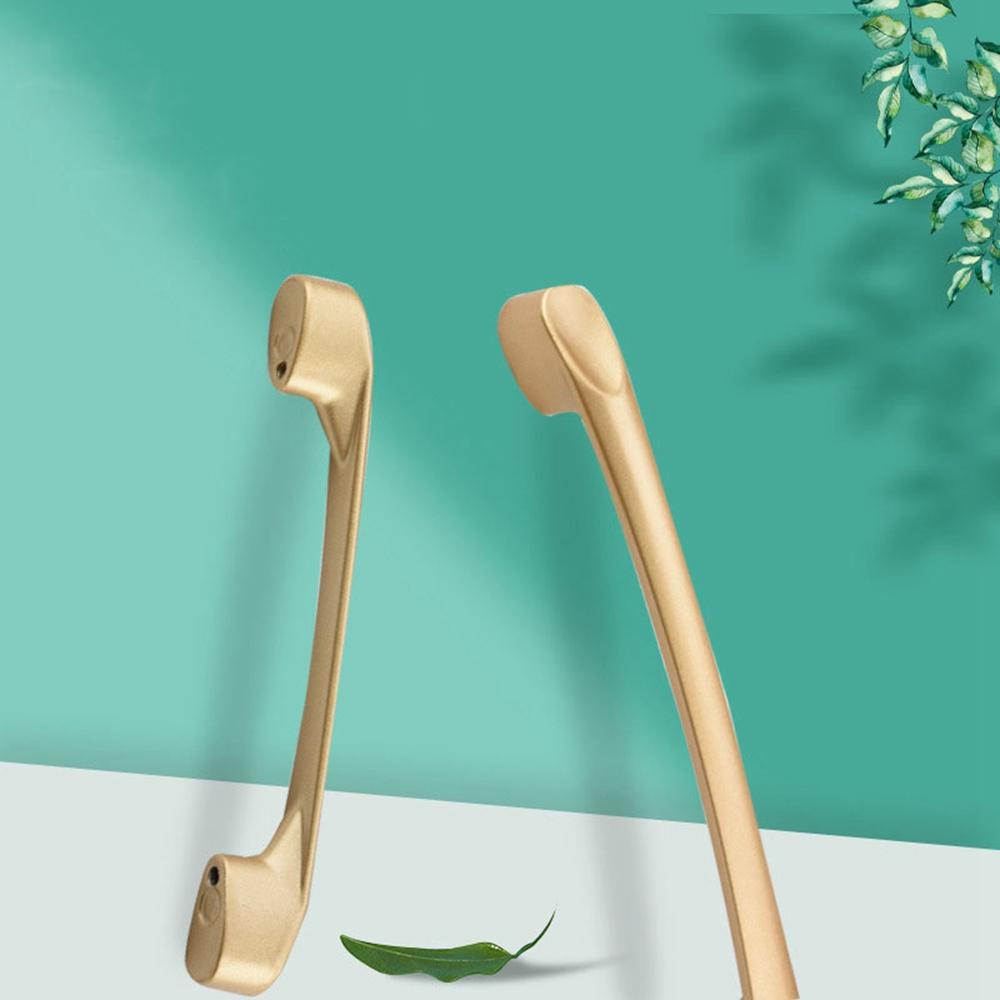 European Style Matte Gold Cabinet Solid Aluminum Alloy Kitchen Cupboard Pulls Drawer Knobs Furniture Handle Hardware