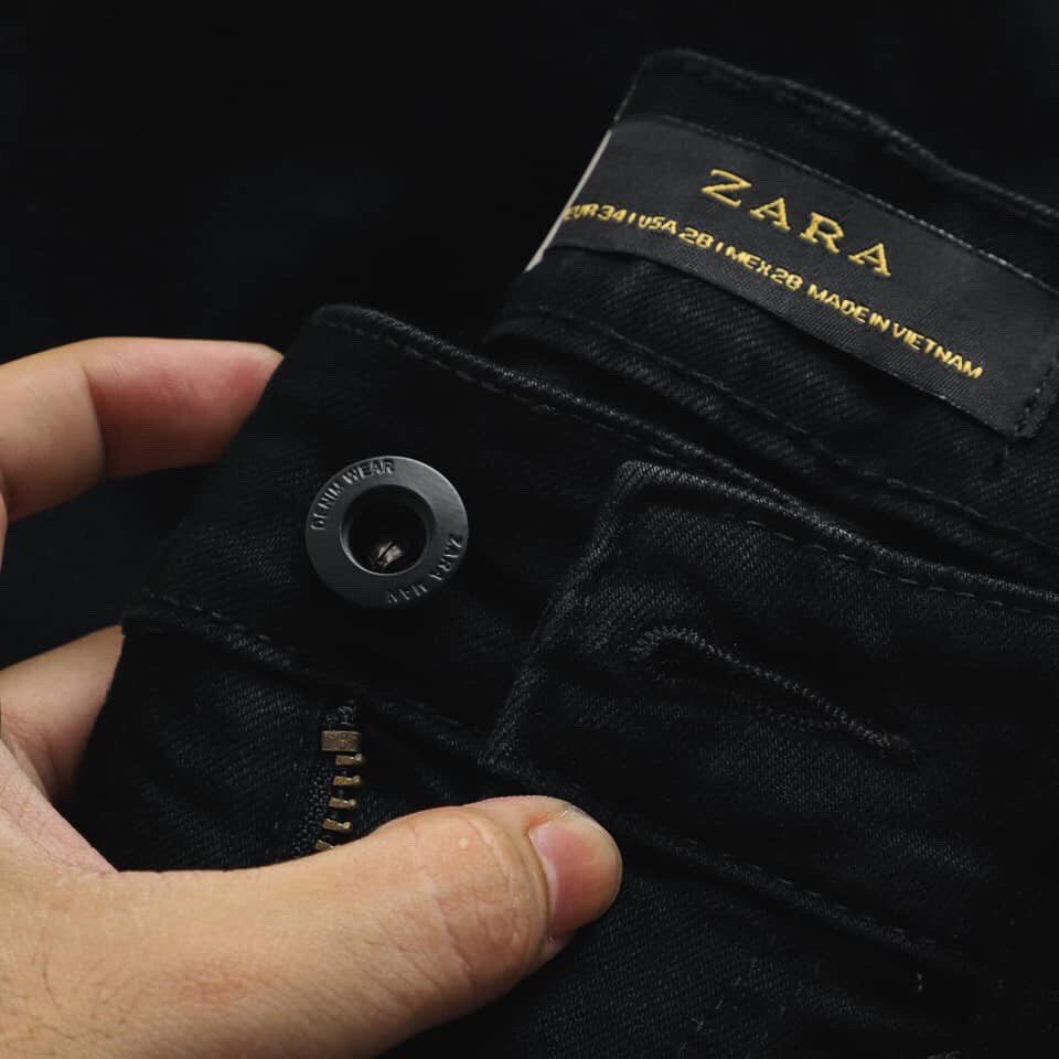 Quần jean nam đen rách gối vải xịn không xù không nhăn xuất khẩu cao cấp hàng shop