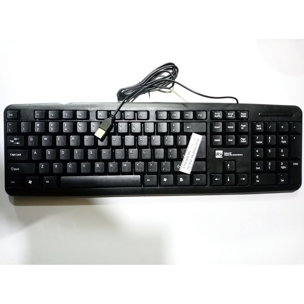 Bàn phím có dây Keyboard R8 1801 - Chuẩn cắm USB