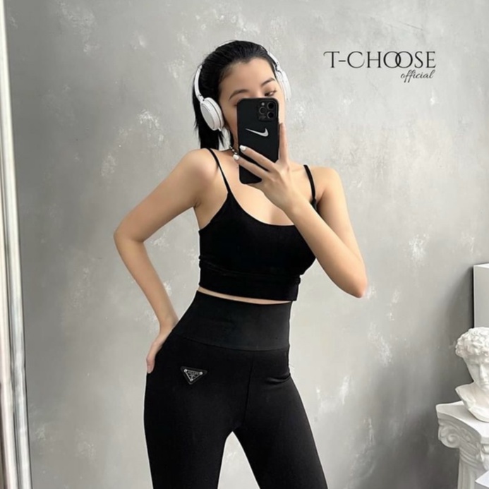 Quần legging prada cạp cao chun bản to chất umi cao cấp
