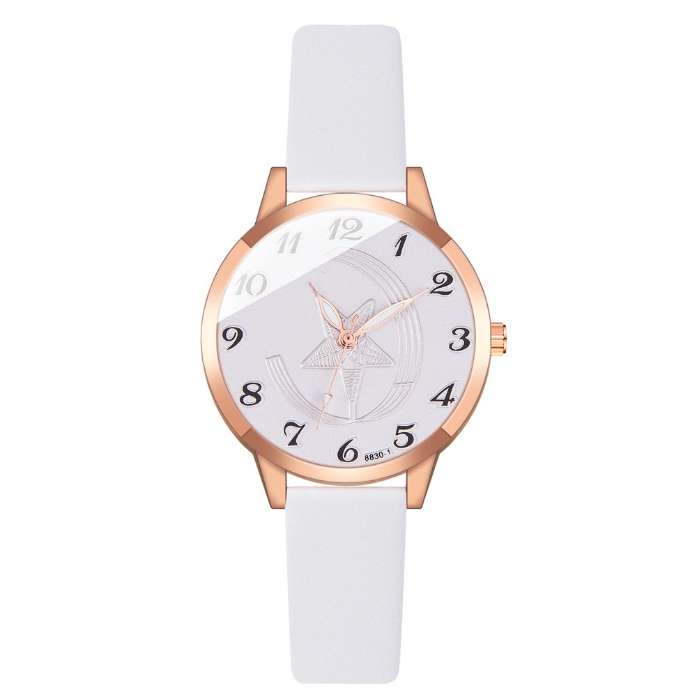 Đồng hồ nữ đẹp thời trang cao cấp dây da D-ZINER ND62 thiết kế hàn quốc kèm hộp - LINDO