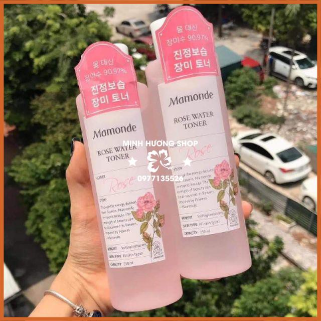 Nước hoa hồng MAMONDE 🍓 KHÔNG CỒN DỊU NHẸ 🍑 cấp ẩm giúp da mềm mịn